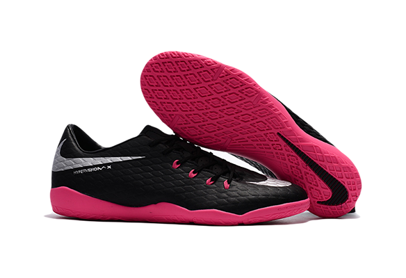 Nike Hypervenom IC Черные с Розовым